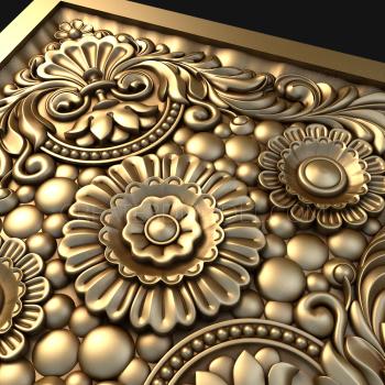 Square panels (PN_0090) 3D model for CNC machine